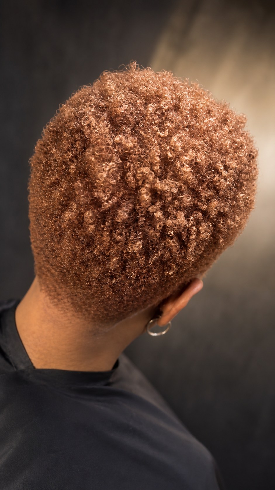 Rose gold hair color created by Teddy Chisom