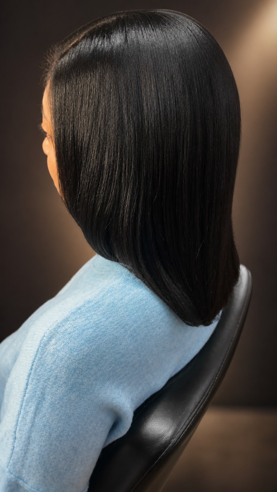 Silk press with movement and shine by Teddy Chisom